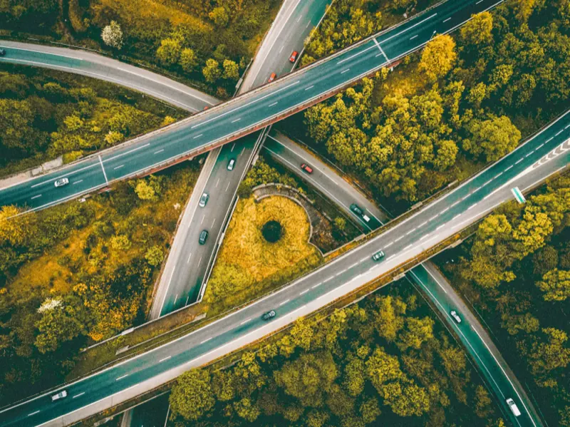 Landscape aerial photo edited with the Aerial Drone preset